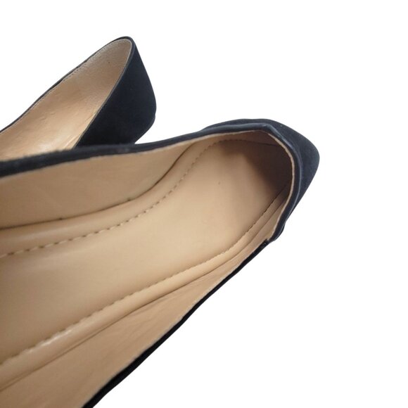 Vince Camuto Black Suede Womens Slip-On Loafers Shoes Size 9.5M VV Ramore - Picture 10 of 14